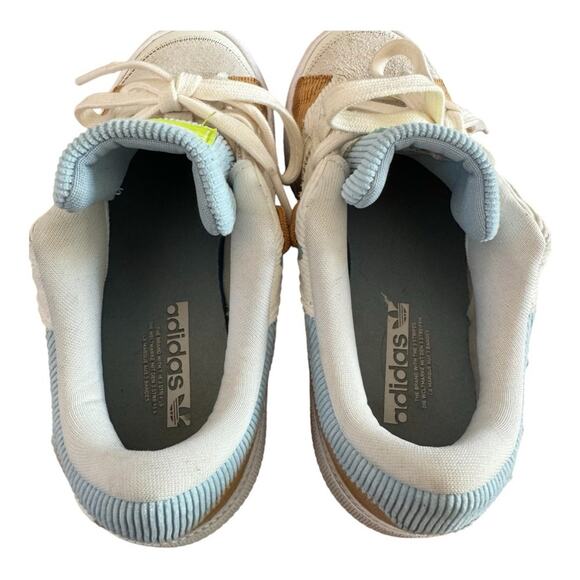 Adidas Originals Rey Galle W Shoes White/Cream/Brown/Blue GX0432 Girls’ Size 5 - Picture 10 of 14